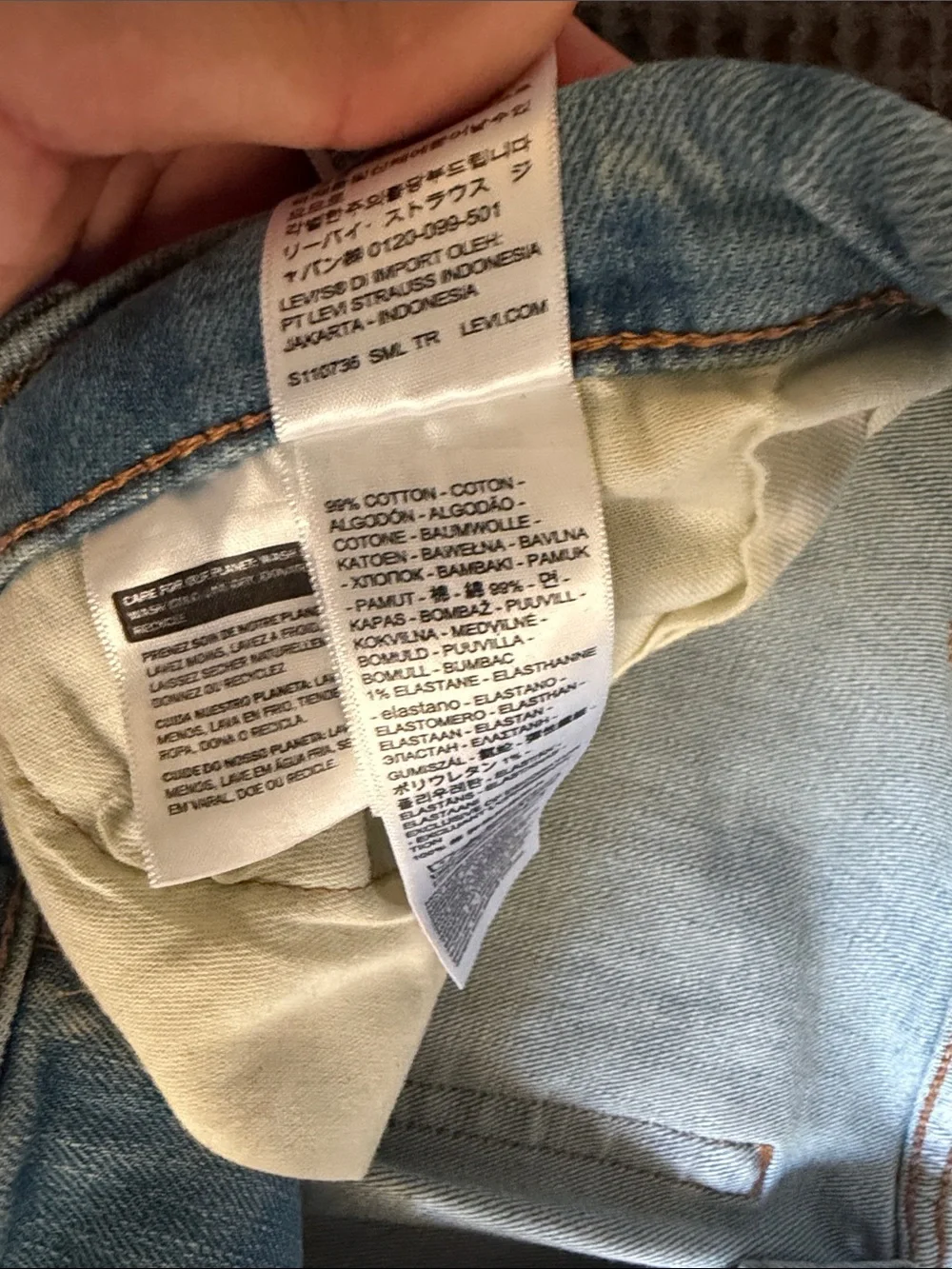Levi's 514 32x29 Light Blue Straight Men's Jeans